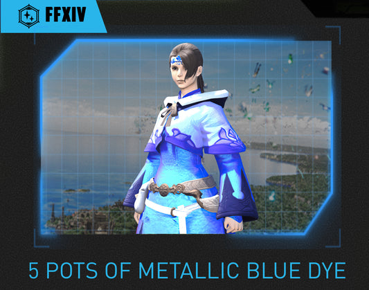 FFXIV x MTN DEW - 5 Pots of Metallic Blue Dye