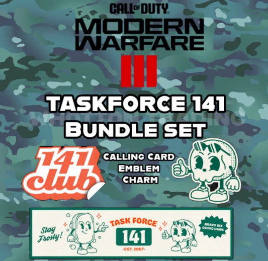 Call of Duty Modern Warfare 3 MW3 Task Force 141 Bundle Bone-A-Fide RARE COD