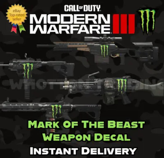 Call of Duty Modern Warfare 3 MW3 Monster Energy - Mark of the Beast Vinyl COD