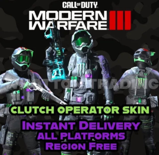 Call Of Duty Modern Warfare 3 x Monster Energy Clutch Skin Warzone COD MW3