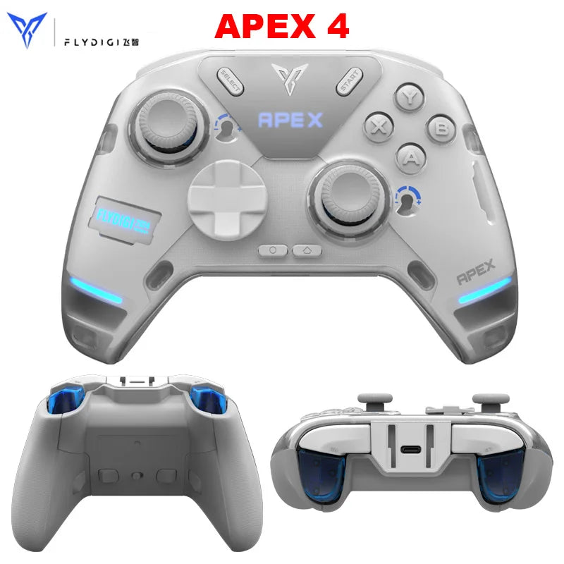 New  Apex 4 Game Controller Smart Interactive Screen Force Feedback Trigger Wireless Gamepad Support Pc/Switch/Mobile/Tv