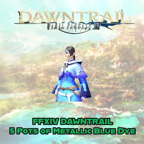 Final Fantasy 14 FFXIV x MTN DEW - 5 Pots of Metallic Blue Dye