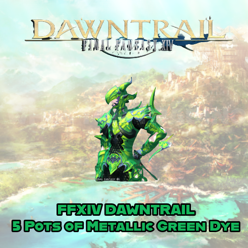 Final Fantasy 14 FFXIV x MTN DEW - 5 Pots of Metallic Green Dye
