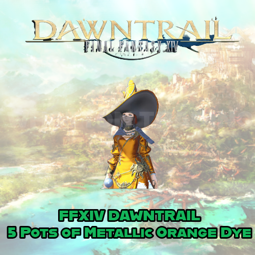 Final Fantasy 14 FFXIV x MTN DEW - 5 Pots of Metallic Orange Dye